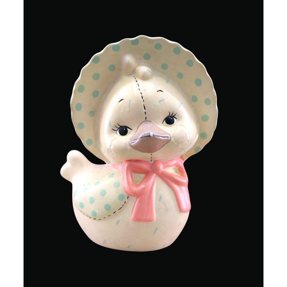 Vintage Bank. Enesco Baby Chick with Bonnet.  Just Beautiful.